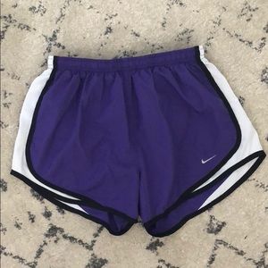 Nike women’s purple dri-fit running shorts